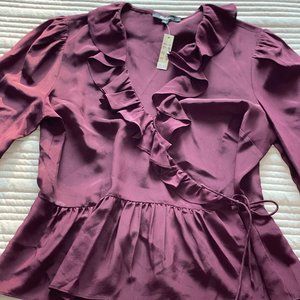 Madewell Ruffled Wrap Blouse